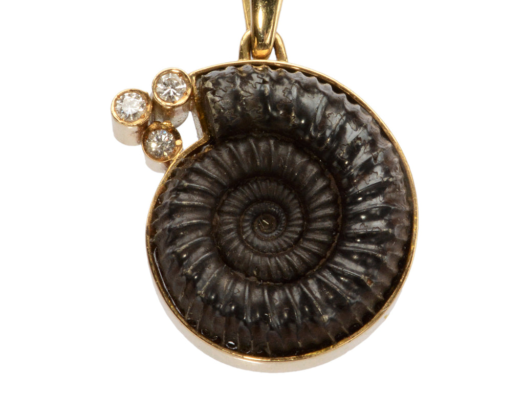 c1990 Ammonite Necklace (on white background)