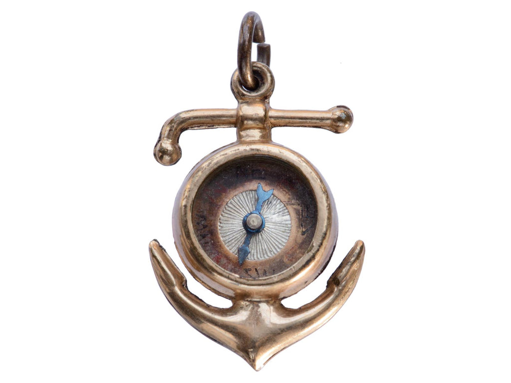 c1890 Anchor Compass (on white background)