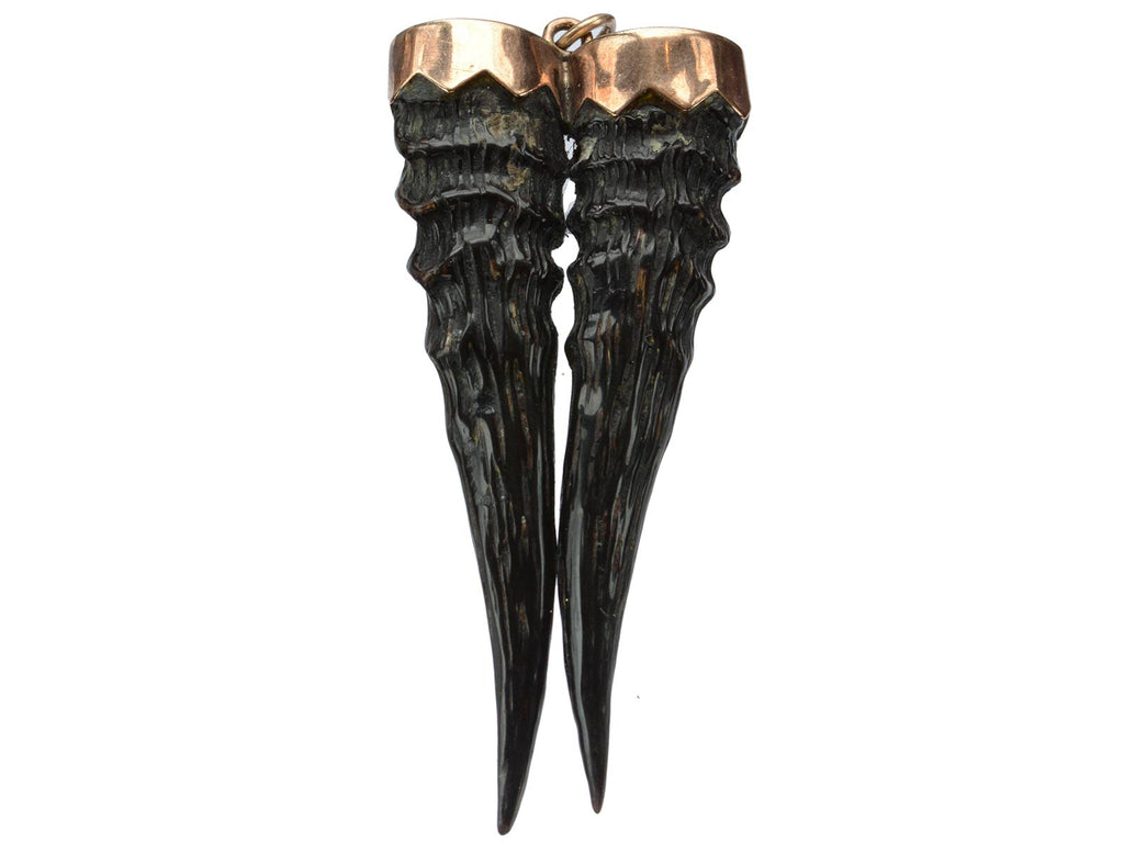 1880s Black Antler Pendant (on white background)