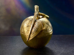 thumbnail of 1898 Victorian Apple Locket (side view)