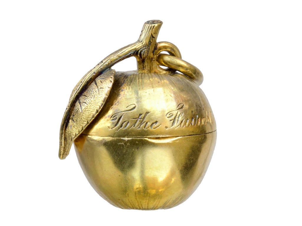 1898 Victorian Apple Locket (on white background)
