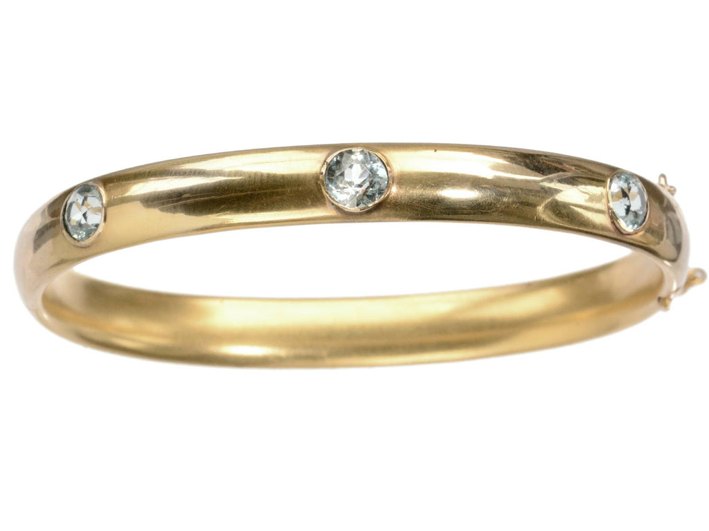 c1900 Aquamarine Bracelet (on white background)