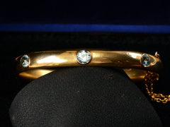 thumbnail of c1900 Aquamarine Bracelet (detail view)