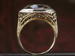 1930s Aquamarine Marquise Ring