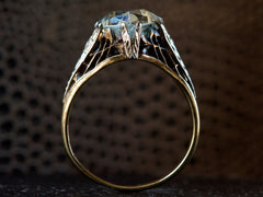 1930s Aquamarine Filigree Ring