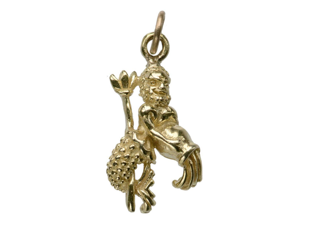 c1960 Aquarius Zodiac Charm (on white background)