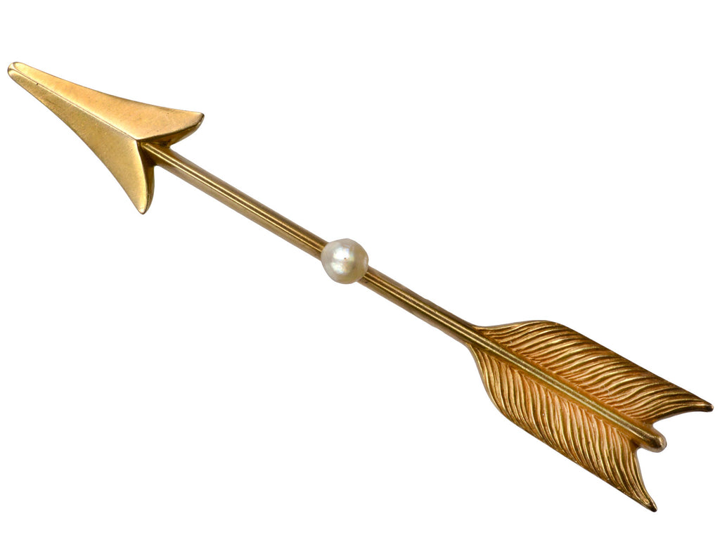 1900s Large Arrow Brooch (on white background)