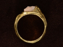 c1900 Art Nouveau Coral Ring