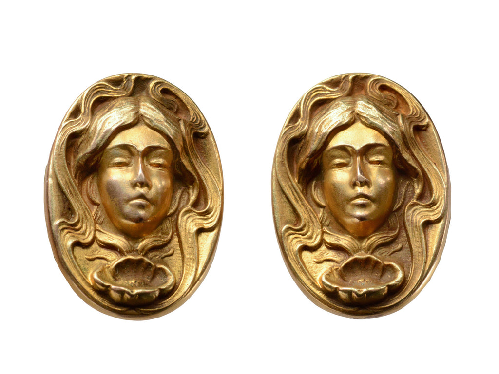 Art Nouveau Cuff Links (on white background)
