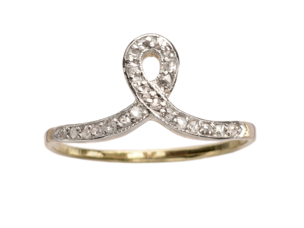 1900s Art Nouveau Loop Ring (on white background)