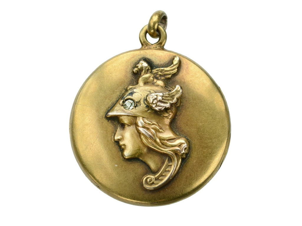 c1880 Victorian Athena Locket (on white background)