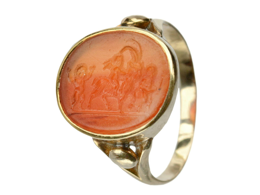 c1900 Bacchanal Intaglio Signet (on white background)