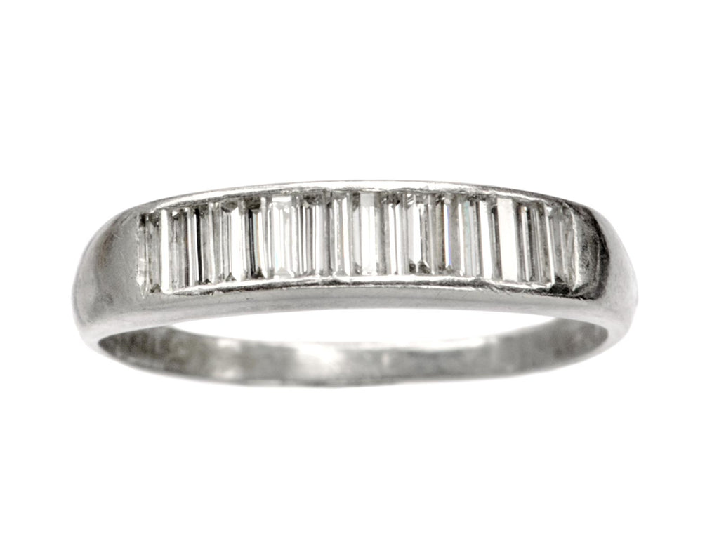1950s Diamond Baguette Ring (on white background)
