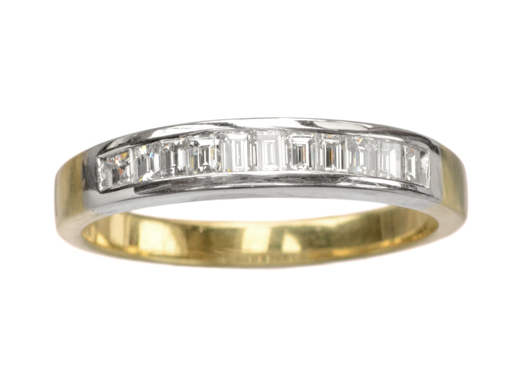 1980s Baguette Diamond Band (on white background)