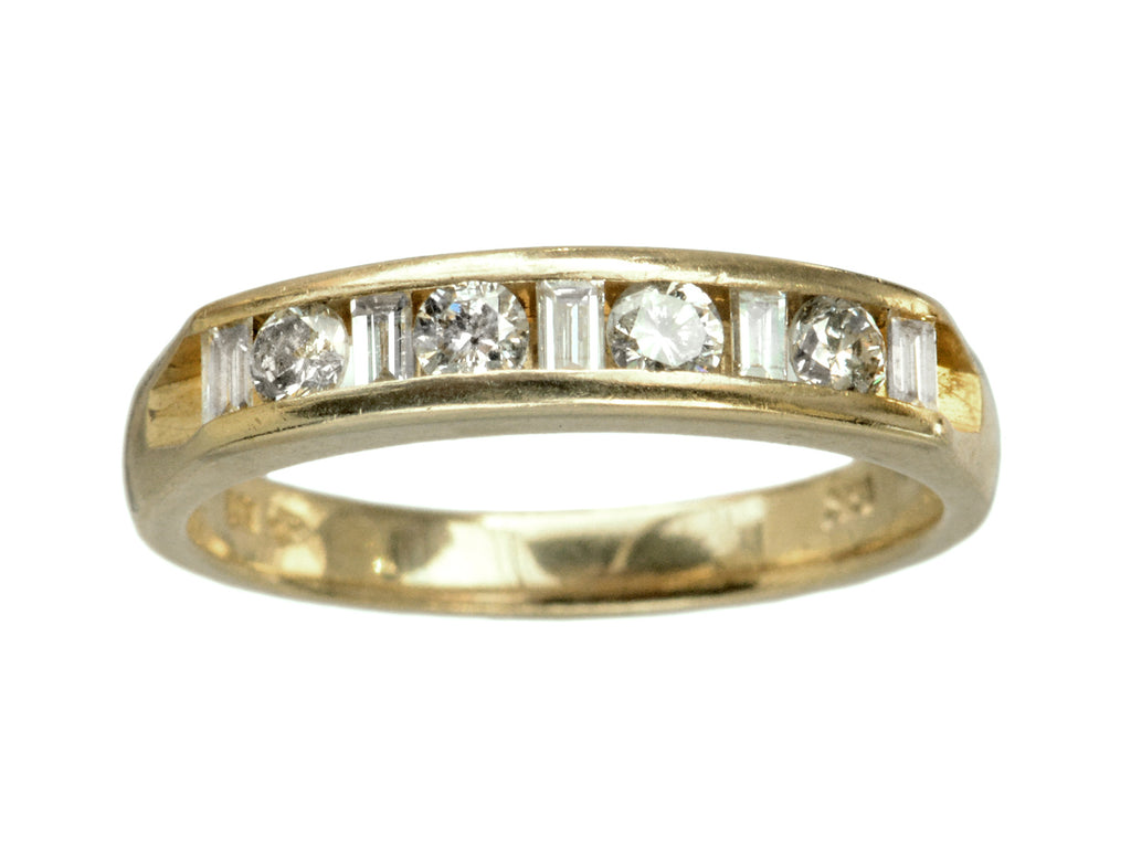 1980s Baguette Diamond Band (on white background)