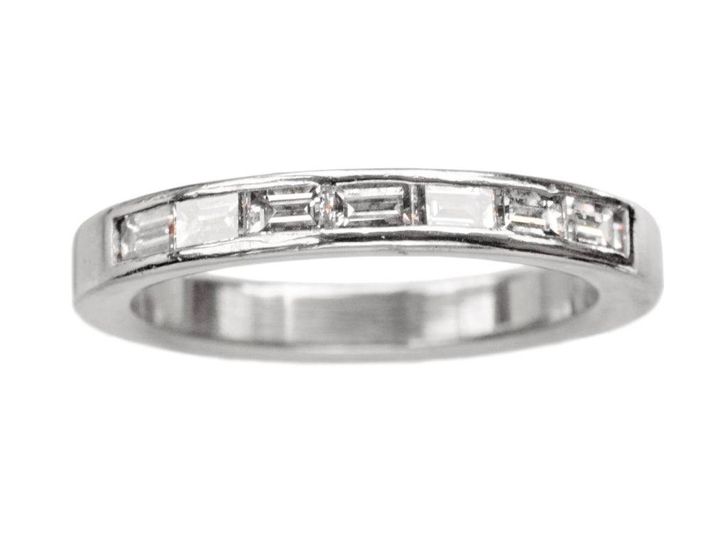c1980 Diamond Baguette Band (on white background)