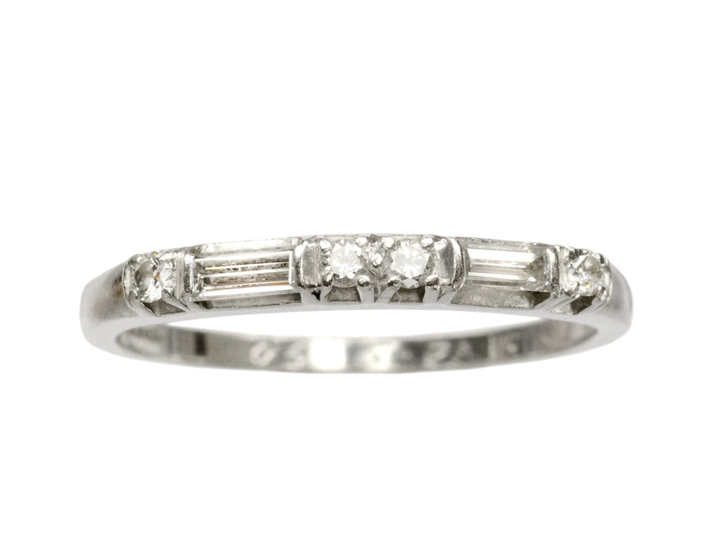 1950 Baguette Diamond Band (on white background)