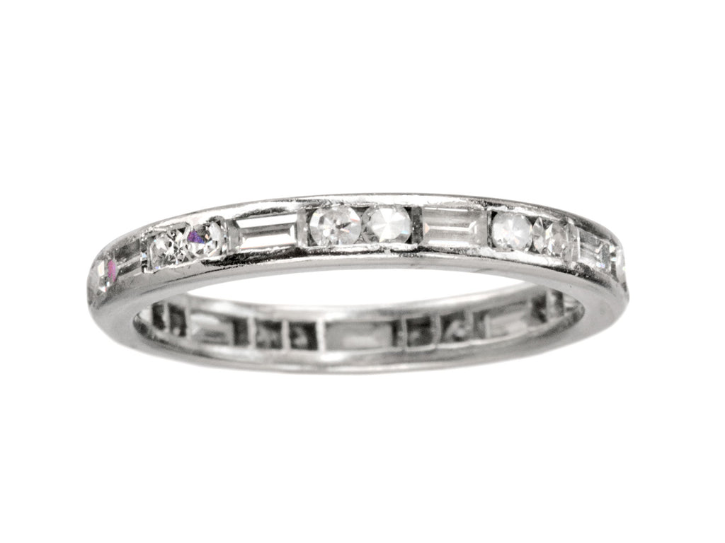 1930s Baguette Eternity Band (on white background)