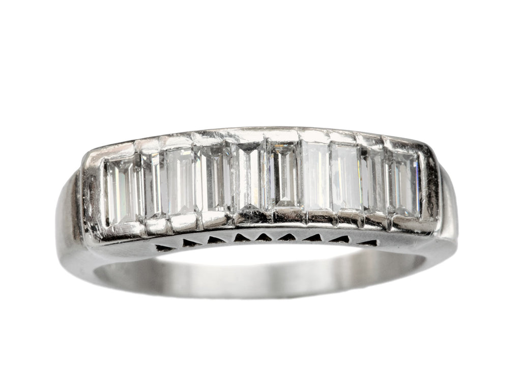1960s Baguette Diamond Ring (on white background)