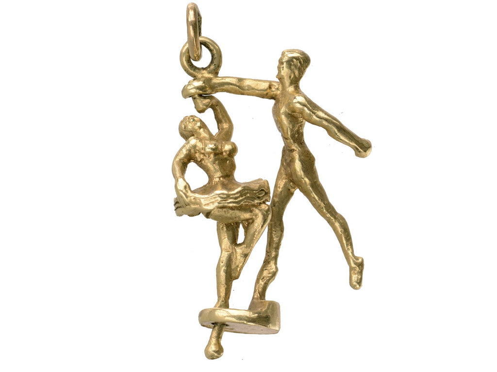 1960s Twirling Ballerina Charm (on white background)