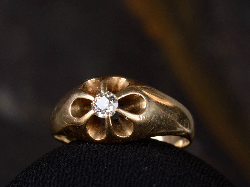 1890s Victorian Belcher Diamond Ring