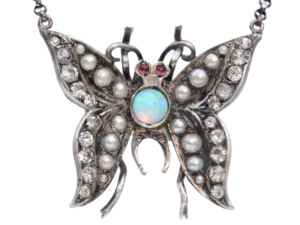 c1900 Butterfly Necklace (on white background)