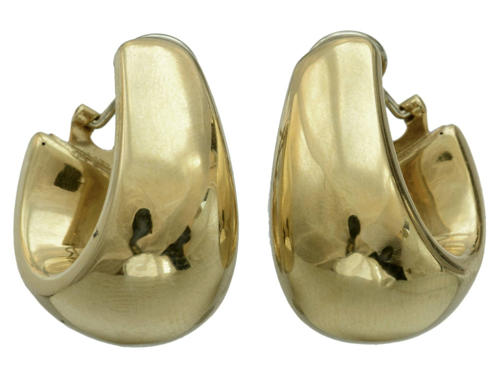 1980s Large Gold Hoops (on white background)