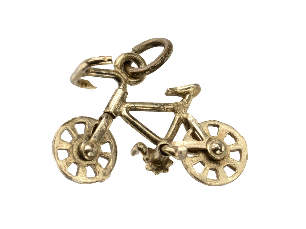 Vintage Mechanical Bike Charm (on white background)