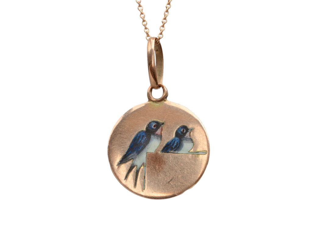 1900s Love Birds Necklace (on white background)