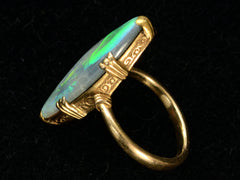 c1920 Black Opal Ring