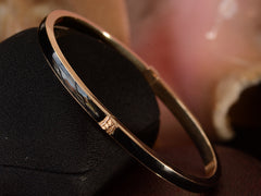thumbnail of c1890 Black Enamel Bracelet (side view)