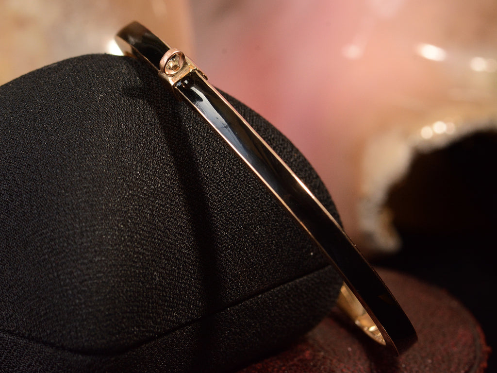 c1890 Black Enamel Bracelet (detail)