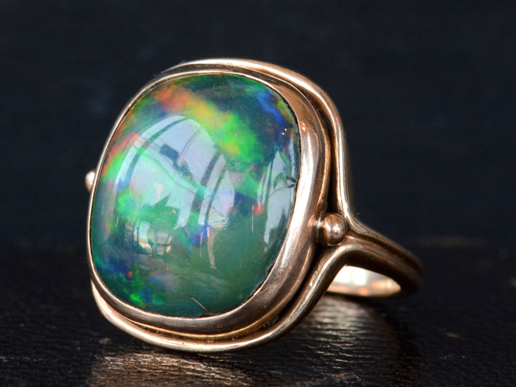 1920s Black Opal Ring – Erie Basin