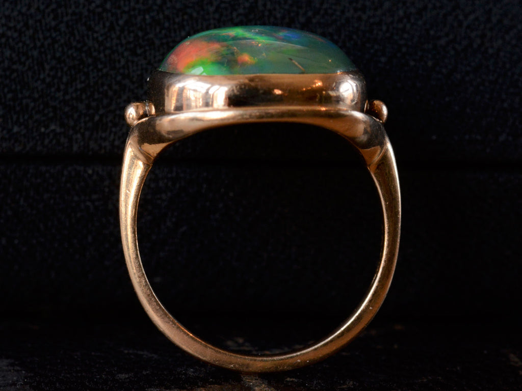 1920s Black Opal Ring