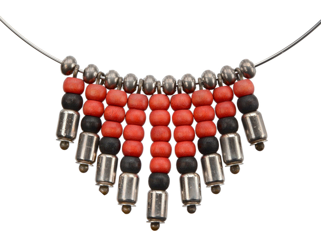 Vintage Red & Black Necklace