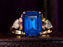 1930s Blue Crystal Ring (detail)