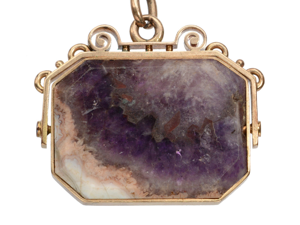 c1880 Blue John Pendant (on white background)