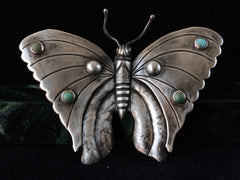 1970s Large Butterfly Brooch