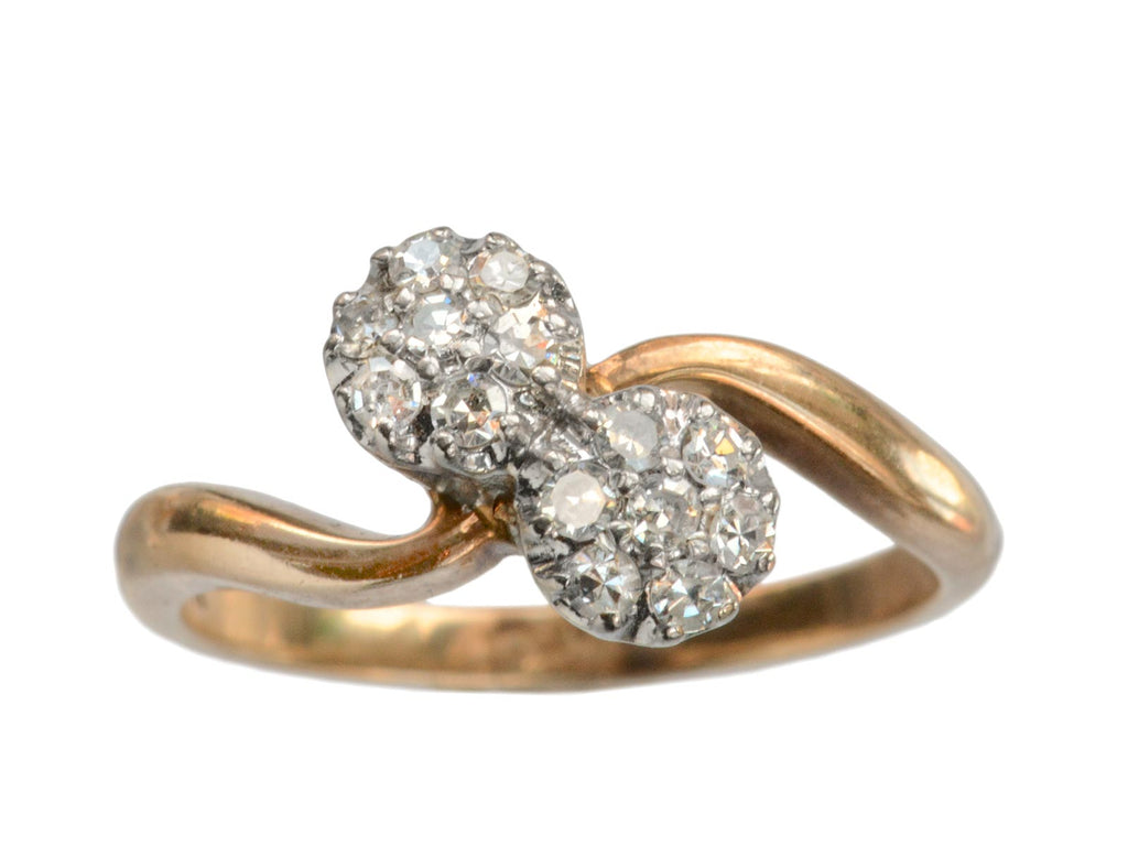 1930s Bypass Cluster Ring (on white background)