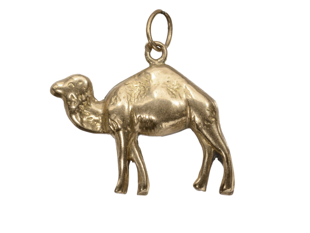 c1960 Gold Camel Charm (on white background)