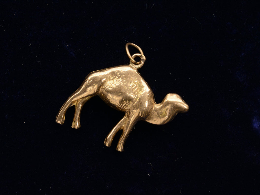 c1960 Gold Camel Charm (backside)