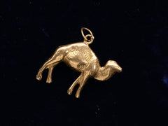 thumbnail of c1960 Gold Camel Charm (backside)