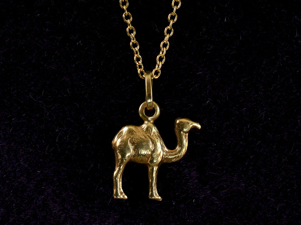 1950s Gold Camel Pendant