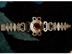 1920s Chinese Art Deco Carnelian Bracelet