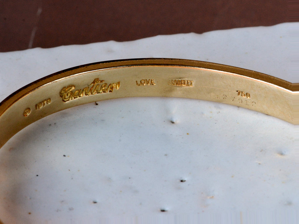 2021 Cartier 18k White Gold New Style Screw Love Bangle Bracelet Size 16 BP  – Collectors Huntington