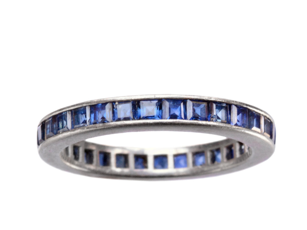 1950s Cartier Sapphire Band (on white background)