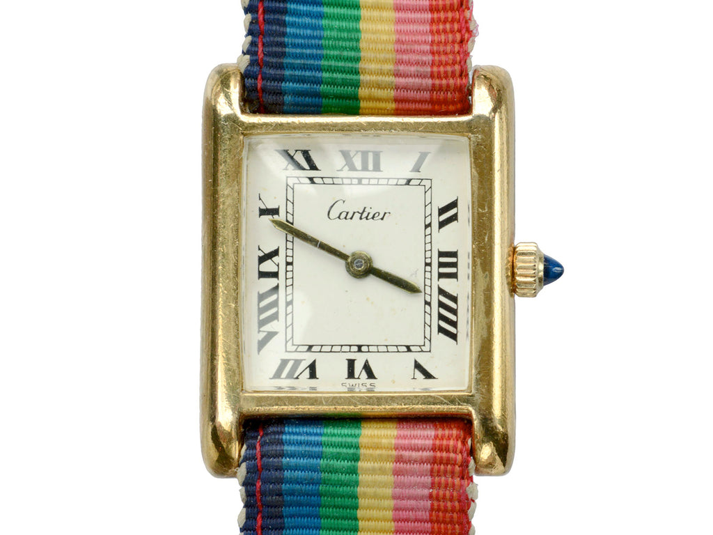 1980s Rainbow Cartier Tank Watch Erie Basin