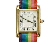 1980s Rainbow Cartier Tank Watch