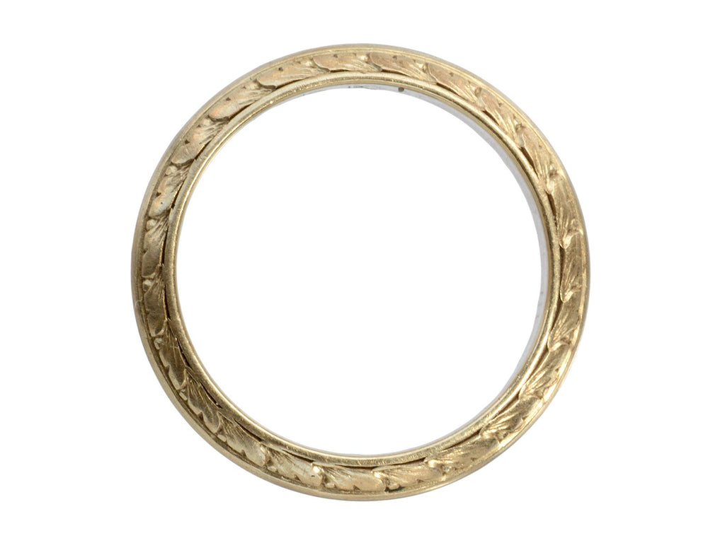 1920s Carved Deco Band (on white background)