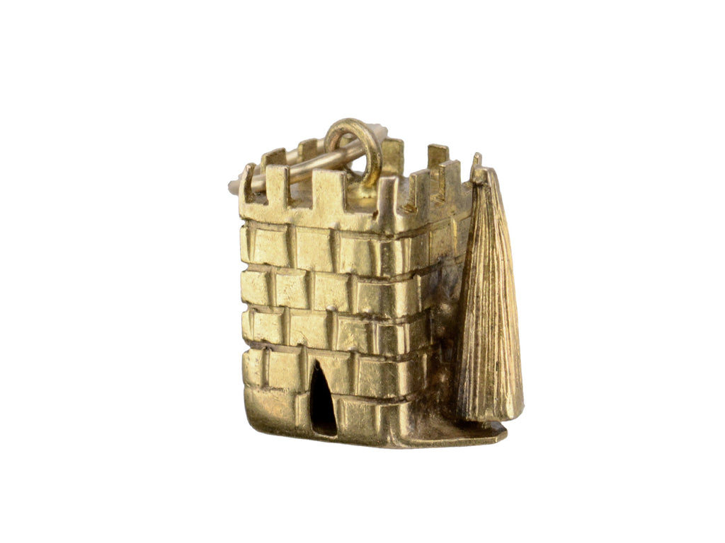 c1960 English Castle Charm (on white background)
